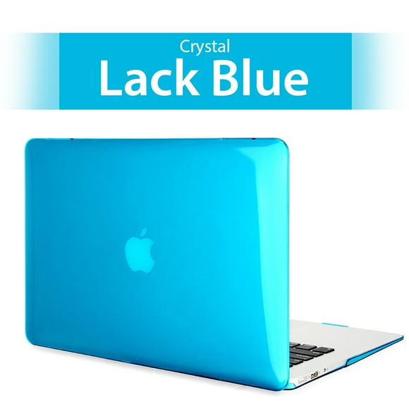 Crystal Laptop Case For Apple Macbook Air Pro Retina 11 12 13 15 15.4 13.3 inch Touch ID Bar Shell Bag Case Cover For MacBook Crystal Blue Old Air A1466 A1369