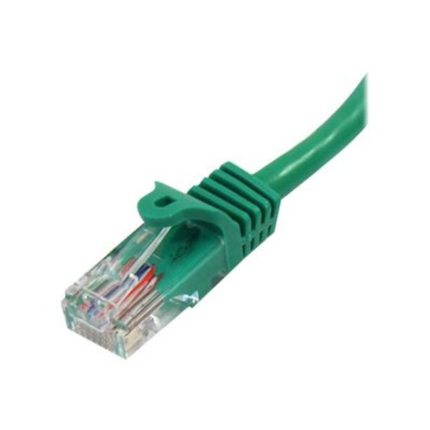 StarTech.com Cat 5e Ethernet Câble Cat5e - 15 Pi - Vert- Câble de Raccordement - Câble Réseau Snagless Cat5e - Câble Ethernet - Câble - 15 Pi (45PATCH15GN) - Câble de Raccordement - RJ-45 (M) à RJ-45 (M) - 15 Pi - UTP - Cat 5e - Sans Accrochage - Vert - pour P/N: DS51002, DS51002