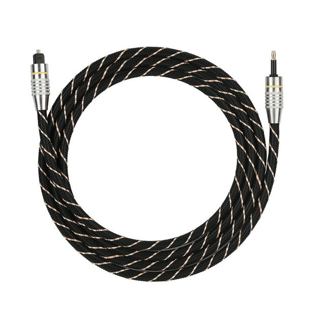 Toslink a Mini Plug 3,5 mm Cable de audio digital de fibra óptica SPDIF Conector chapado en oro 1,5 m