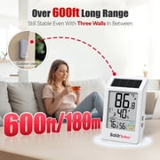 BaldrTherm Digital Solar Powered Indoor Outdoor Thermometer