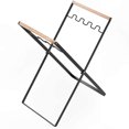 thumbnail image 3 of Collapsible Garbage Bag Holder - Durable Iron and Wood Design for Home and Office Use, 3 of 5