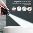 thumbnail image 3 of Water Saving Shower Head, 5 Modes Economical Shower Head, 1.5m Shower Head Hose With Water Stop Trim, High Pressure Shower Head (black), 3 of 4