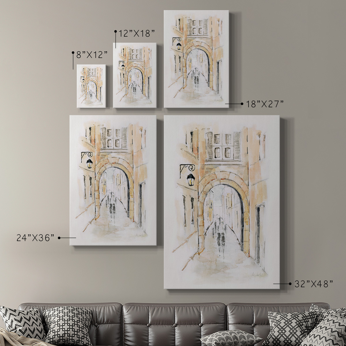 Wexford Home 18 x 27 Venice Market Day II Premium Gallery Wrapped Canvas - Ready to Hang