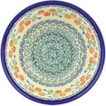 thumbnail image 2 of Polish Pottery 7-inch Bowl (Tulip Vines Theme) Hand Painted in Boleslawiec, Poland + Certificate of Authenticity, 2 of 6