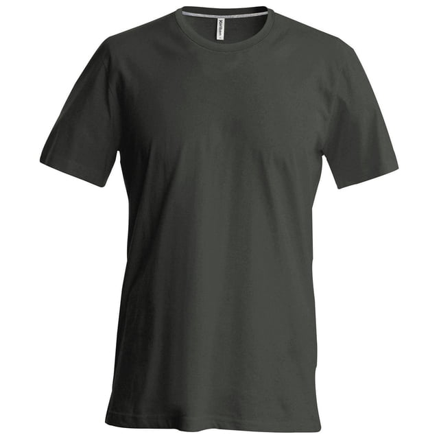 Kariban Mens Slim Fit Short Sleeve Crew Neck T-Shirt