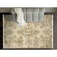 thumbnail image 2 of Brown Oriental Area Rugs for Living Room Washable Rugs Boho Moroccan Area Rug Soft Neutral Geometric Bohemian Carpet Distressed Indoor Rug for Bedroom Dining Room Office Foldable Nonslip Rug, 2 of 9