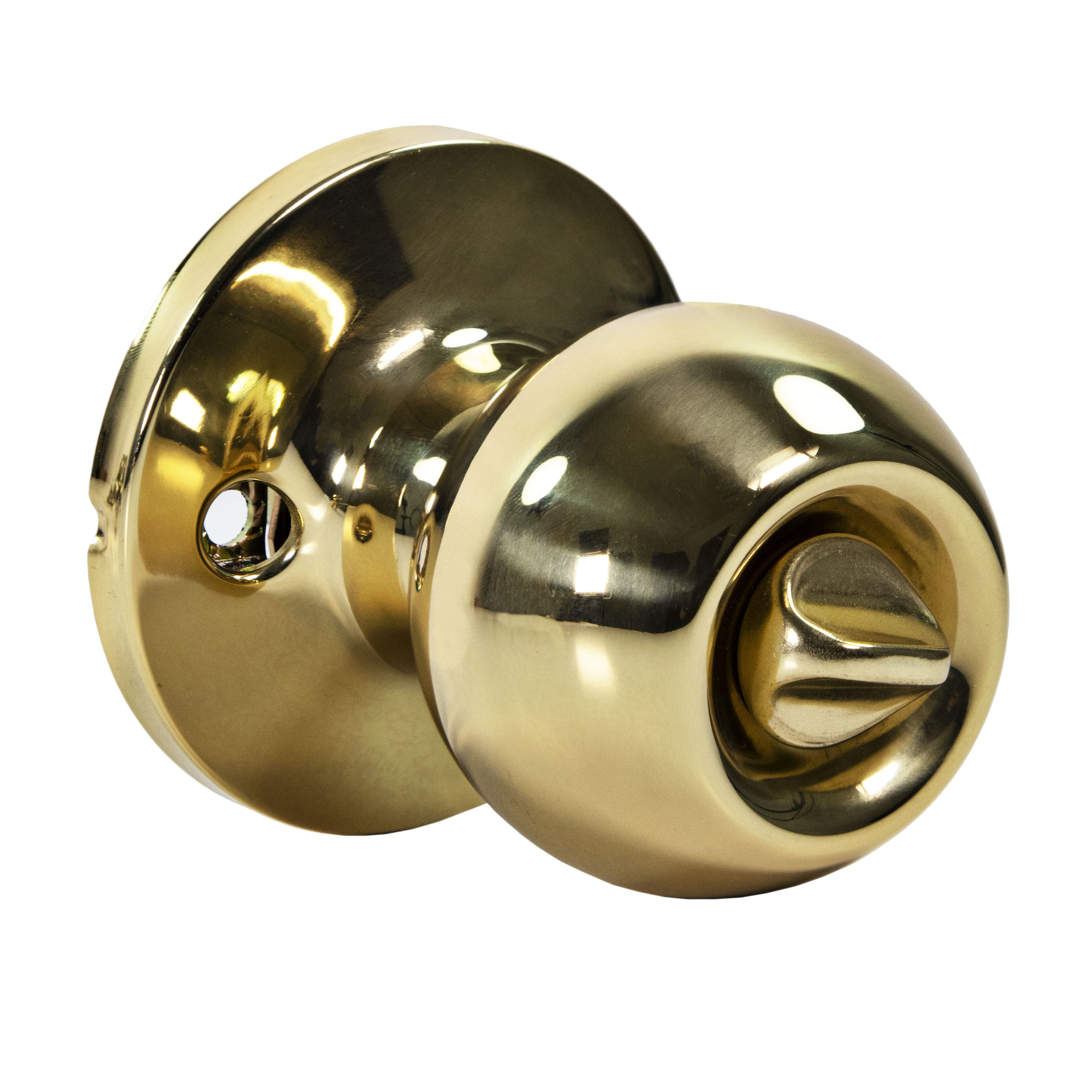 Ultra Security Chestnut Hill Keyed Entry Ball Door Knob - Security Keyed Entry Lockset, KW1 Keyed Entry, Fits 1-3/8" To 1-3/4" Thick Door (Polished Brass Finish, 1 Pack) - image 5 of 10