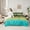 Gold Cyan, variant on Homewish Cheetah Leopard Print Twin Bedding Sets 7-Piece for Adult, Gold Cyan Bedding Comforter Set, Glitter Sequin Print Reversible Sheet Sets, Lightweight Room Decor