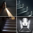 thumbnail image 2 of Promoción de invierno, luz de escalera empotrada led, luz de paso, 220 V, aplique de pared de esquina para interiores, lámpara de decoración de escalones, lámpara de escalera de pa, 2 of 5