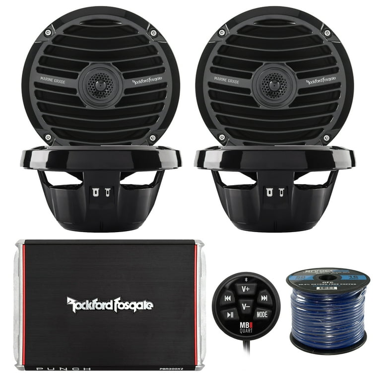 Marine speakers hotsell and amp combo