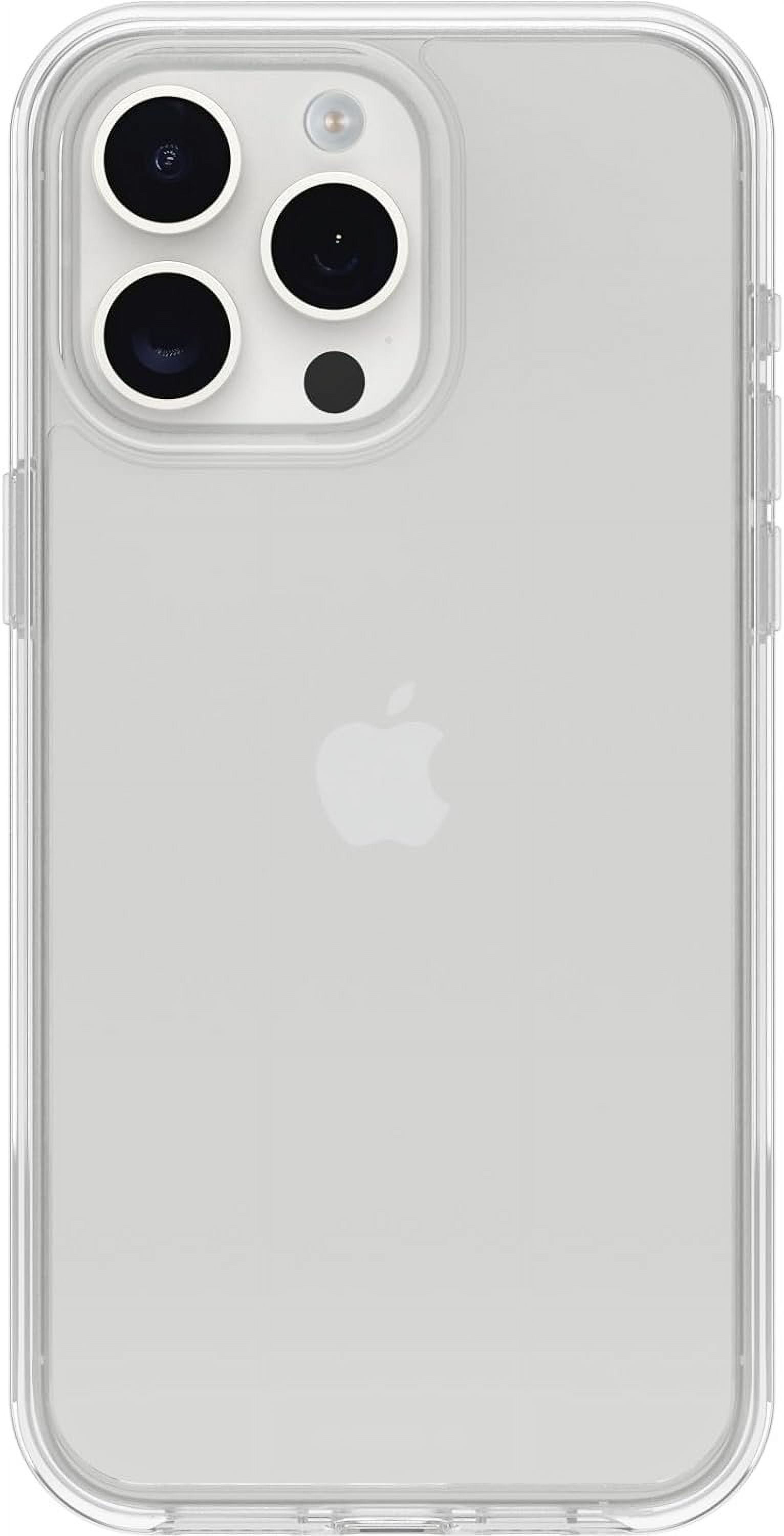 OtterBox iPhone 15 Pro Max Only - Symmetry Clear Series Case - Clear - Ultra-Sleek - Wireless Charging Compatible - Raised Edges Protect Camera & Screen - Non-Retail Packaging