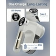 thumbnail image 3 of WarmH Fabric Shaver, Rechargeable Lint Remover, Electric Portable Sweater Defuzzer with 3 Speeds, 6 Leaf Blades, Digital LED Display, Remove Pilling for Clothes, Furniture, Sweater, Couch, Blanket, 3 of 10