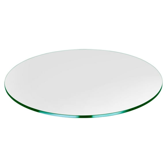 Dulles Glass 28 Inch Round 3/8 Inch Thick Tempered Glass Table Top