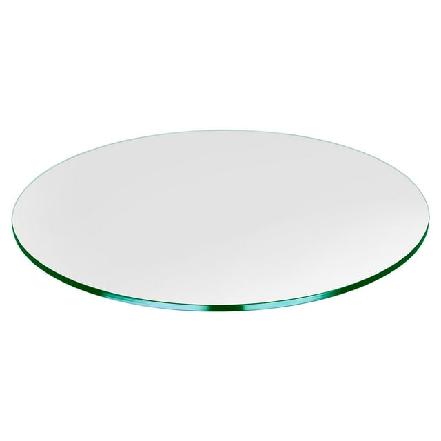 Dulles Glass 28 Inch Round 3/8 Inch Thick Tempered Glass Table Top