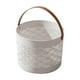 thumbnail image 2 of Portable Plastic Storage Basket | Multifunctional Desktop Organizer | Dirty Laundry Hamper | Fruit & Vegetable Holder | Hollow Ventilated Design | White | 25x25x20cm | Lightweight | Easy to Clean |, 2 of 6