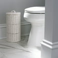 thumbnail image 3 of Household Essentials Wicker Toilet Paper Holder with Lid, Fits up to 4 Mega Size Rolls, Stylish Bathroom Organization for Extra Toilet Paper Rolls, 3 of 6