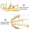 thumbnail image 3 of AURARMLET 7Ud Golden Letter Hairpin Alphabet Design 7 Day Style Women Fashion Clips, 3 of 6