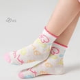 thumbnail image 5 of YTDSCS Toddler Baby Socks 5 Pairs Socks for Kids Boys Girls Cotton Thin Mesh Cute Cartoon Spring Fal Socks for 9M-5Year Children, 5 of 9