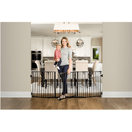 Regalo Black Arched Flexi Gate