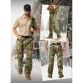 thumbnail image 4 of POENTAB Fleece Lined Cargo Pants for Men Waterproof Outdoor Hiking Pants Insulated Warm Work Trousers Camo Hunting Clothes for Winter, 4 of 6