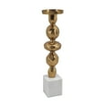 thumbnail image 5 of A&B Home Aluminum Diamond Stem Pillar Holder - 4.5" x 4.5" x 18.7" - Gold/White, 5 of 5