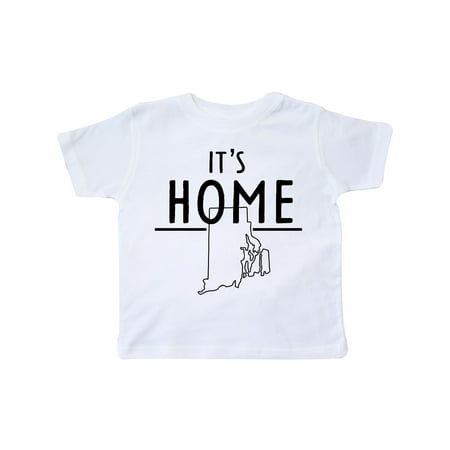 

Inktastic It s Home- State of Rhode Island Outline Gift Toddler Boy or Toddler Girl T-Shirt