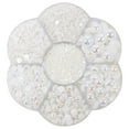 thumbnail image 3 of serony 2800 Pcs/set Perles Demi-Perles Flatback Satin Lustre Plastique pour Robe de Mariée Blanc, 3 of 9