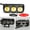 Flash Model Black, variant on Ueasy Motorcycle Spotlights Two-Color LED Headlights Three-Eye Spotlights Near and Far Light Waterproof Electric Motorcycle Headlights