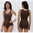 thumbnail image 6 of Chuancc Body Shaper Plus Size Corset For Women Tummy Post Body Shaper Butt Shapers Women's Bodysuit Girdles Full Body Shapewear For Women Brown XL, 6 of 7