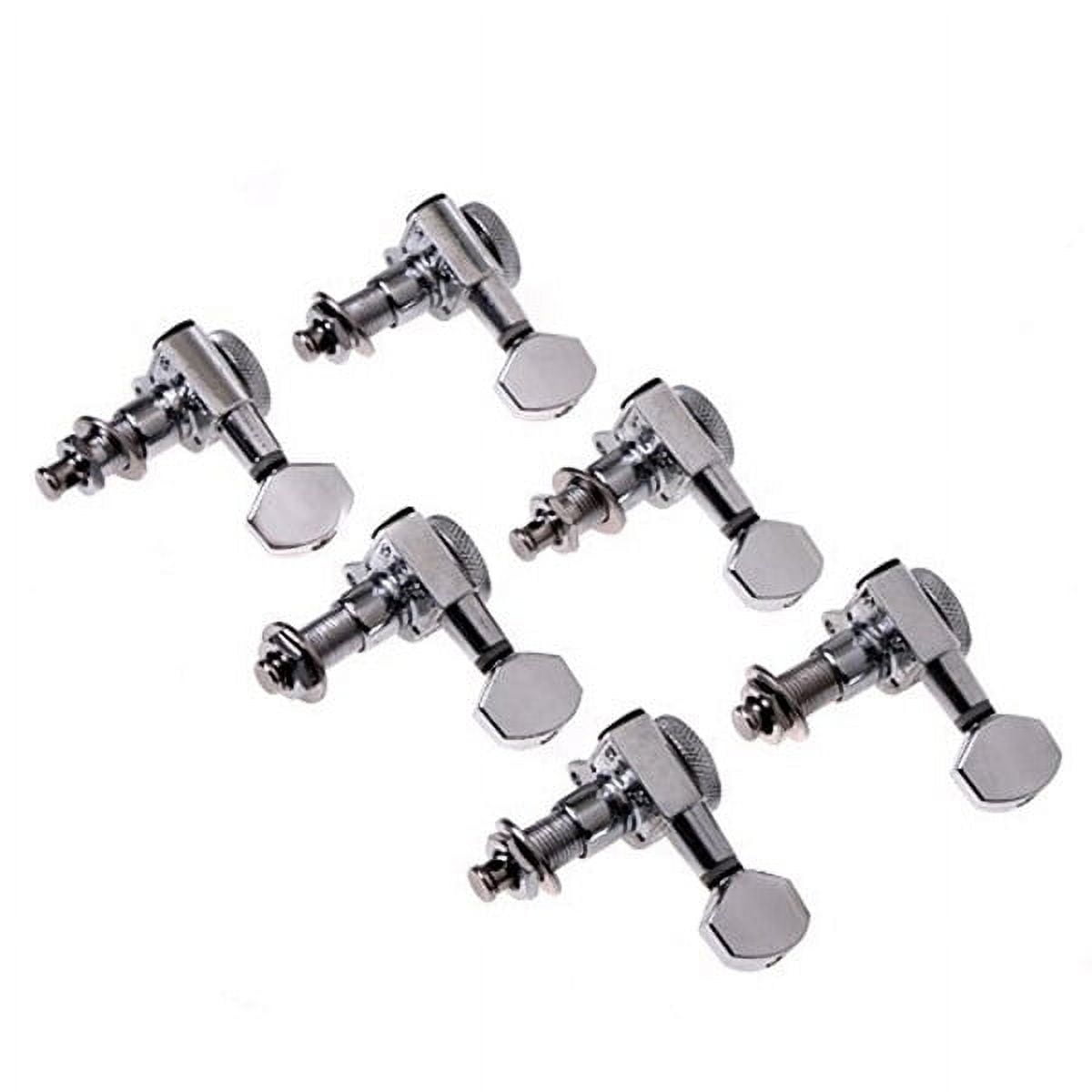 OUNONA Tuner Tuning Spindle Head Steel String Guitar Machine Heads Silver