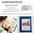 thumbnail image 2 of QenASHaing Embroidery Stitch Book Kit for Beginners, All-in-One Hand Embroidery Learning & Practice Book with Fabric Pages, 100+ Patterns, Hoop, Threads & Tools, DIY Stitching Set Gift (1 pcs), 2 of 8