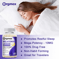 thumbnail image 5 of Orgmax High-Potency Melatonin Softgels | Non-Habit Forming with Omega 3-6-9 & B6 | 120 Capsules (60 Servings), 5 of 7