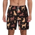 thumbnail image 2 of Goofa Labrador Retriever Dog Printed Men's Swim Trunks Board Shorts Quick Dry Mens Swimming Trunks with Compression Liner,Breathable Fit Hawaii Beach Shorts-Medium, 2 of 9
