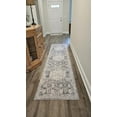 thumbnail image 6 of Hallway Washable Runner Rug 2'6x10 - Kitchen Runner Rugs Indoor Non Slip Rugs for Living Room Bedroom Vintage Distressed Mat Stain Resistant Floor Decoration Carpet for Bathroom (2'6''x10', Grey), 6 of 9