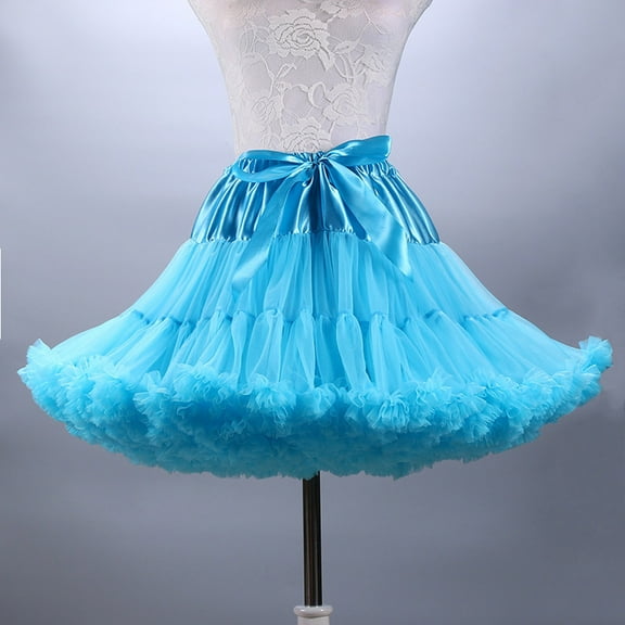 Babysbule Skirt for Women Plus Size Fashion Women's Solid Color Dance Party Dance Ballet Bandage Tutu Skirts