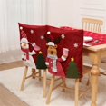 thumbnail image 1 of Fundas para sillas con respaldo navideño, fundas para sillas de comedor para la cena, fundas para sillas de banquete navideño, decoración para el comedor de la cocina A, 1 of 5