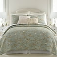 thumbnail image 2 of Levtex Home - Lyon Teal Quilt Set - Full/Queen Quilt (88x92in.) + One Standard Pillow Sham (26x20in.) - Toile - Teal,Beige - Reversible - Cotton Fabric, 2 of 6