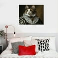 thumbnail image 5 of Orinice Royal Cat Portrait Renaissance Cat Painting Pet Lovers Gift Royal  Pet Portrait gift Animal Painting Wall Decor Gothic wall art Home decoration 20''X16'' 20x16in, 5 of 6