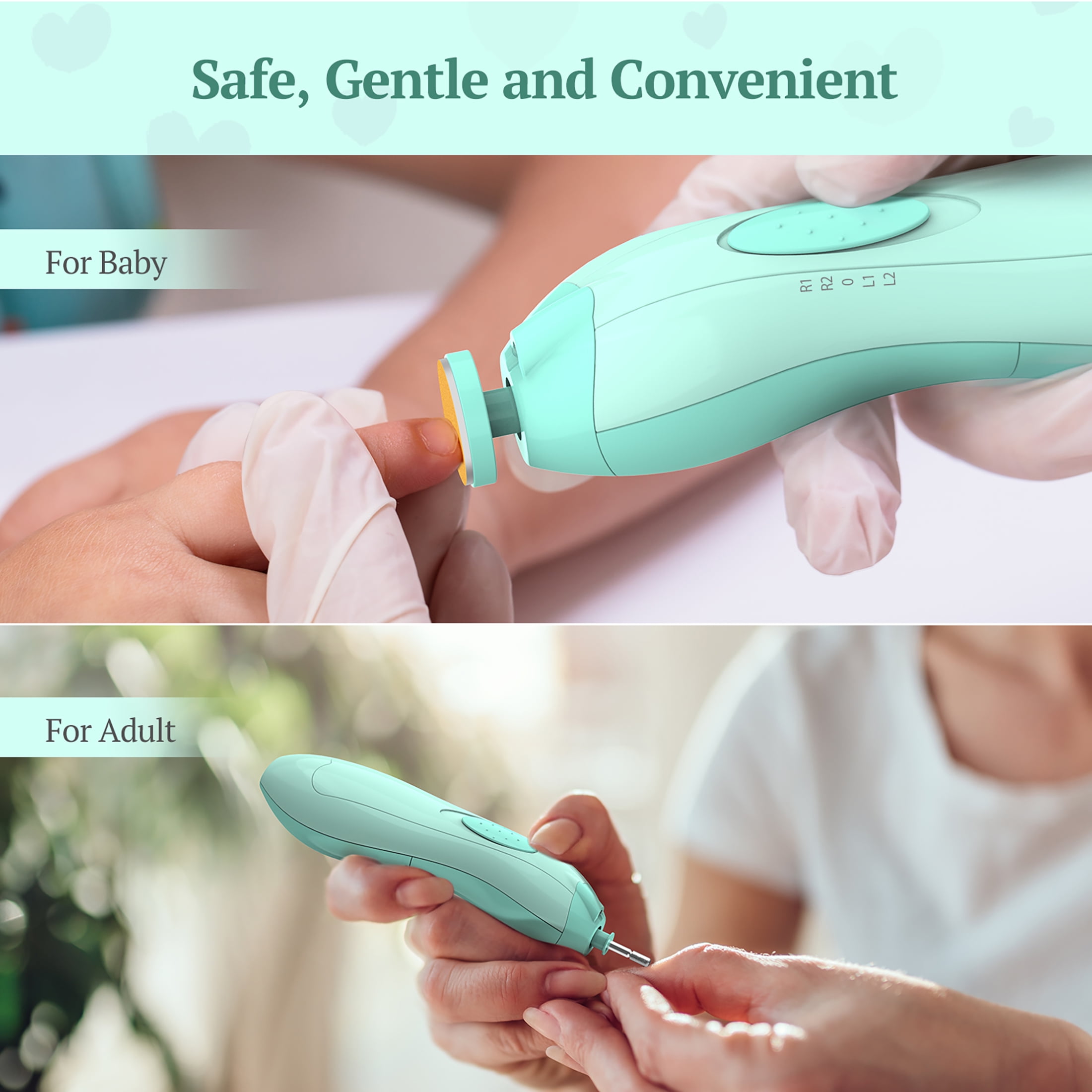 Baby Nail Clippers - Automatic Electric Nail Trimmer Cutter Nail Scissors  Nail Filer for Fingernail & Toenail for New Born Babies Infant Toddlers  Kids Seniors Adults Elderly Nail Clipper - Walmart.com
