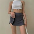 thumbnail image 6 of Tennis Skirt Women High Waist Sexy Girl Tight Bag Hip Short Skirt Summer Sports Culottes split A-line Mini skirt Y2K, 6 of 10