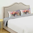 thumbnail image 5 of Dailycode Satin Pillow Case Standard Silk Pillow Cover for Hair and Skin Envelope Closure Bouquet Flowers Oil Painting 20"x26", 5 of 9