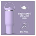 thumbnail image 4 of Nomad 40 oz with Handle and Straw Lid, Leakproof, Double Insulated, 40oz Cup Stainless Steel (Lavender), 4 of 9