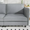 thumbnail image 4 of Modern Sofa Couch,74.27'' Loveseat Sofa Mid Century Comfy Couch, 2-Seater Love Seats for Small Spaces, Apartment,Grey, 4 of 7