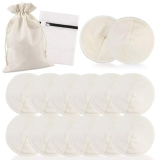 Enovoe Organic Bamboo Reusable Nursing Pads with Laundry Bag - Washable  Breastfeeding Pads for Ultimate Protection - Nipple pads Viscose Breast  pads