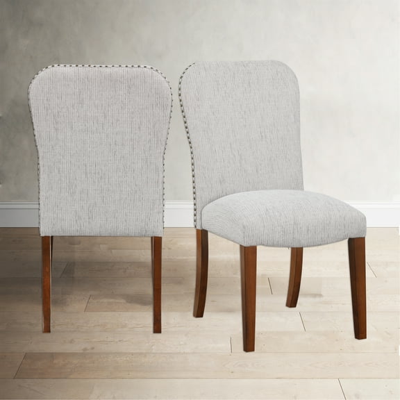 Sophia Sea Oat Dining Chair Set of 2 Chic Style for Kitchen & Dining Room