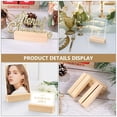 thumbnail image 4 of EASTIN 12pcs Wooden Photo Stand Rectangular Picture Holder Memo Holder for Home Office, 4 of 5