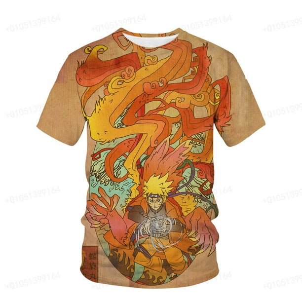 Camiseta Naruto Breeze para niños - Sakura, Kakashi, Naruto y Sasuke - Camiseta para niños Naruto para niños Camiseta con estampado 3d para hombres T-shirt5XL heqiyong CONDUJO