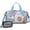 Pioneer Flower Floral-3, variant on Women Men Gym Bag,Pioneer Flower Floral Print Pattern Small Duffle Bag Spend the Night Bags for Women with Shoes Compartment Washbag,Detachable Shoulder Strap,19.7x8.3x11 Inches