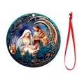 thumbnail image 2 of onlyliua Ofertas Del Día Decoración de Belén Árbol de Navidad de Madera Decoración de Coche Regalos Religiosos Sagrados Belén Decoración Navideña Regalos, 2 of 7
