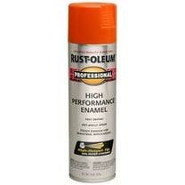 Rust-Oleum 7555838 Professional High Performance Enamel Spray Paint, 15 oz, Safety Orange